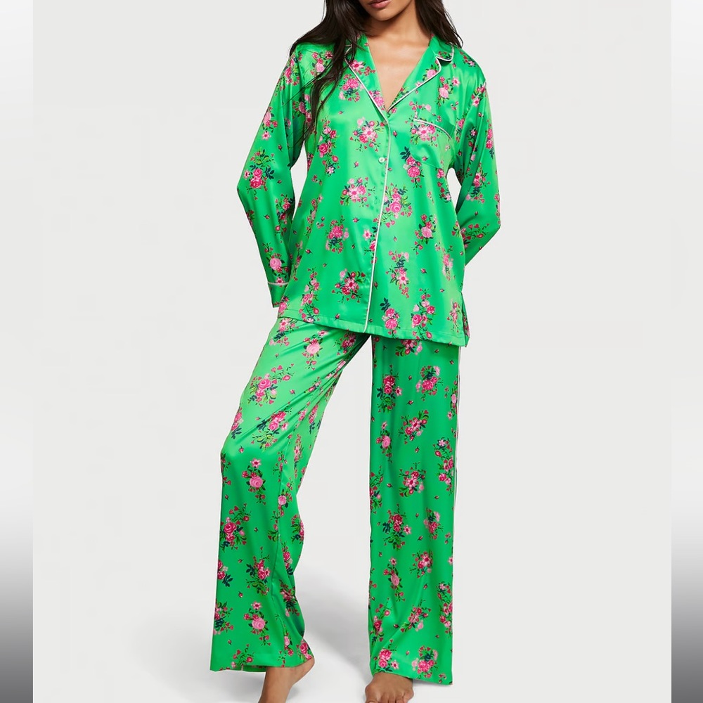Satin Long Pajama Set VICTORIA'S SECRET